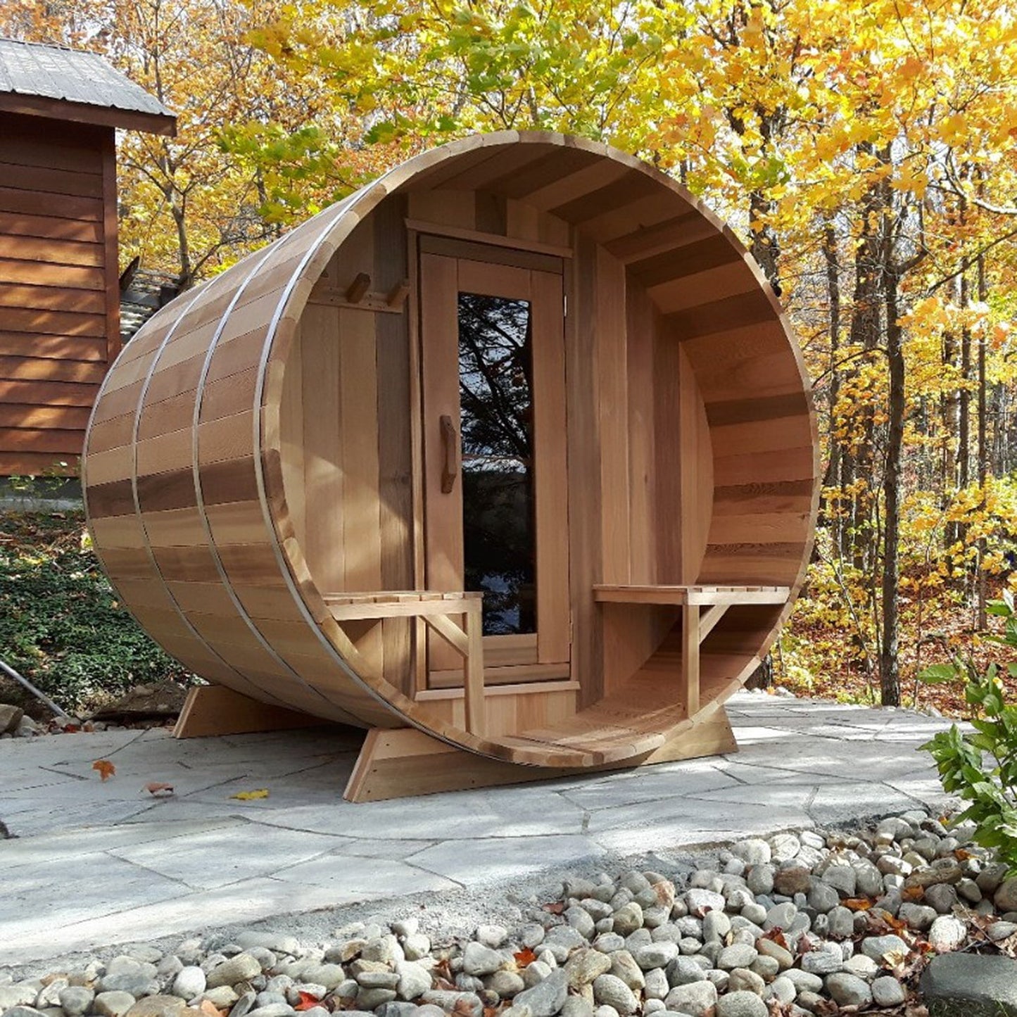 7' Diameter Barrel Sauna